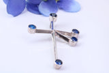 Stylised Contemporary Latin Cross, Made from solid Cast Silver