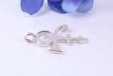 Prince Love Symbol Cross Made From Solid Cast Silver, British Hallmarked