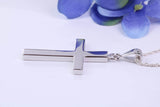 35 mm Long Chunky Cross, High Polished Finish, Made From Solid Cast Silver