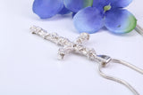 47 mm Long, Solid and Chunky Ornate Cross, Made From Solid Cast Silver, British Hallmarked