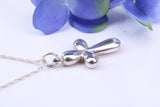 Chunky Cross Necklace, Made From Solid Cast Silver, British Hallmarked, Complete With Silver Chain