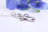Chunky Cross Necklace, Made From Solid Cast Silver, British Hallmarked, Complete With Silver Chain