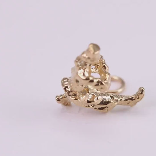 Cossack Charm, Traditional Charm, Made from Solid Yellow Gold, British Hallmarked, Complete with Attachment Link