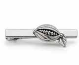 Gents Cocoa Pod Tie Slide, made from solid cast Silver