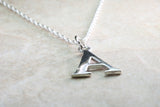 Silver Initial A Necklace