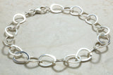 Silver Ladies Bracelet. Bracelet for Charms. Fancy Open Link Bracelet. Silver Linked Bracelet. Perfect Christmas,Birthday,Anniversary Gift