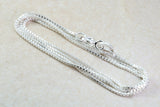 Sterling Silver 16 inch Long Box Pendant Chain