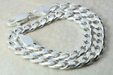 Sterling Silver Heavy Curb Bracelet
