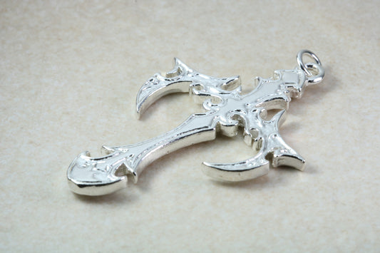 Large Chunky Sterling Silver Cross