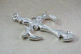 Large Chunky Sterling Silver Cross