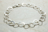 Silver Ladies Bracelet. Bracelet for Charms. Fancy Open Link Bracelet. Silver Linked Bracelet. Perfect Christmas,Birthday,Anniversary Gift