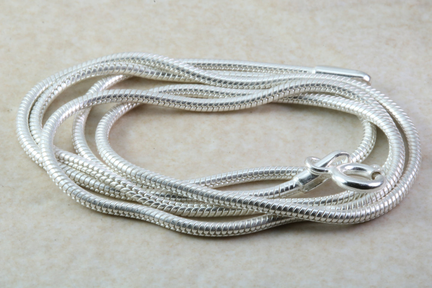 Sterling Silver 18 inch Long Snake Chain