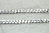 Silver diamond cut curb Chain. Silver chain with diamond cut links. 22 inch Length. Perfect for pendants or worn on its own.