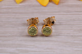 Sterling Silver Real Peridot Earrings and Matching Necklace
