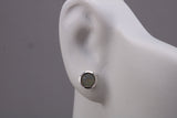 Sterling Silver Two in One Grey Opal Stud Earrings or Dropper Earrings