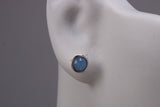 Sterling Silver Two in One Cyclamen Opal Stud Earrings Or Dropper Earrings