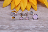Sterling Silver Two in One Rose water Opal Stud Earrings or Dropper Earrings