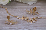 Sterling Silver Matching stud Earrings and Necklace