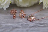 Sterling Silver Matching Earrings and Necklace
