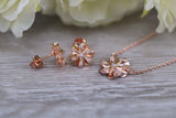 Sterling Silver Matching Earrings and Necklace