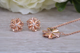Sterling Silver Matching Earrings and Necklace