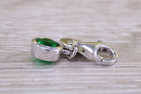 Sterling Silver May Emerald Birthstone Charm