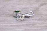 Sterling Silver May Emerald Birthstone Charm
