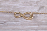 Sterling Silver C Z set Infinity Necklace