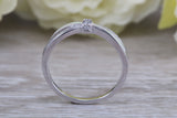 Very sparkly and fiery Opal and cubic zirconia set ring, solid sterling silver ring further rhodium plated for that platinum look