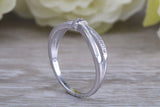 Very sparkly and fiery Opal and cubic zirconia set ring, solid sterling silver ring further rhodium plated for that platinum look