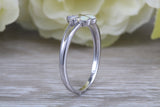Opal daisy flower ring, solid sterling silver ring further rhodium plated for that platinum look