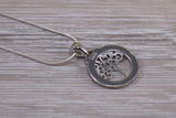 Opal Tree of Life Necklace in Sterling Silver