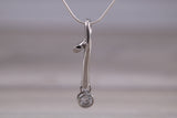 Sterling Silver Solitaire Necklace