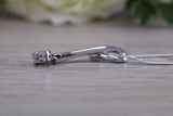 Sterling Silver Solitaire Necklace