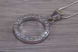 Sterling Silver C Z set Necklace