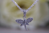 Sterling Silver Dragon Fly Necklace