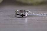 Sterling Silver Cross Ring Necklace