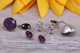 Sterling Silver Two in One Pacific Opal Stud Earrings Or Dropper Earrings