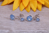 Sterling Silver Two in One Cyclamen Opal Stud Earrings Or Dropper Earrings