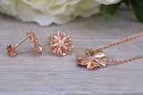Sterling Silver Matching Earrings and Necklace