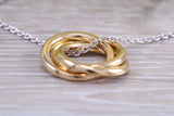 Sterling Silver Three Ring Necklace