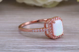 Very sparkly and fiery Opal and cubic zirconia set dress ring, solid sterling silver ring further 18ct rose gold plated