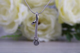 Sterling Silver Solitaire Necklace