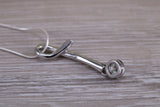 Sterling Silver Solitaire Necklace