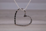 Silver Large Love Heart Necklace