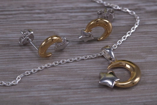 Stud Earrings and Matching Necklace