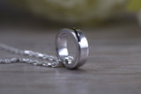 Sterling Silver Cross Ring Necklace