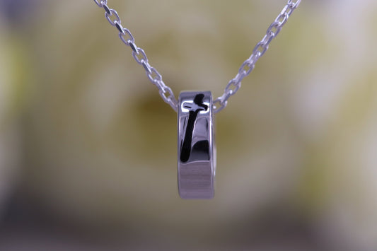 Sterling Silver Cross Ring Necklace