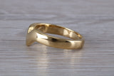 Abstract ring, made from your choice of 9ct yellow or white gold, solid and chunky feel, ideal as casual ring, thumb ring or shaped band