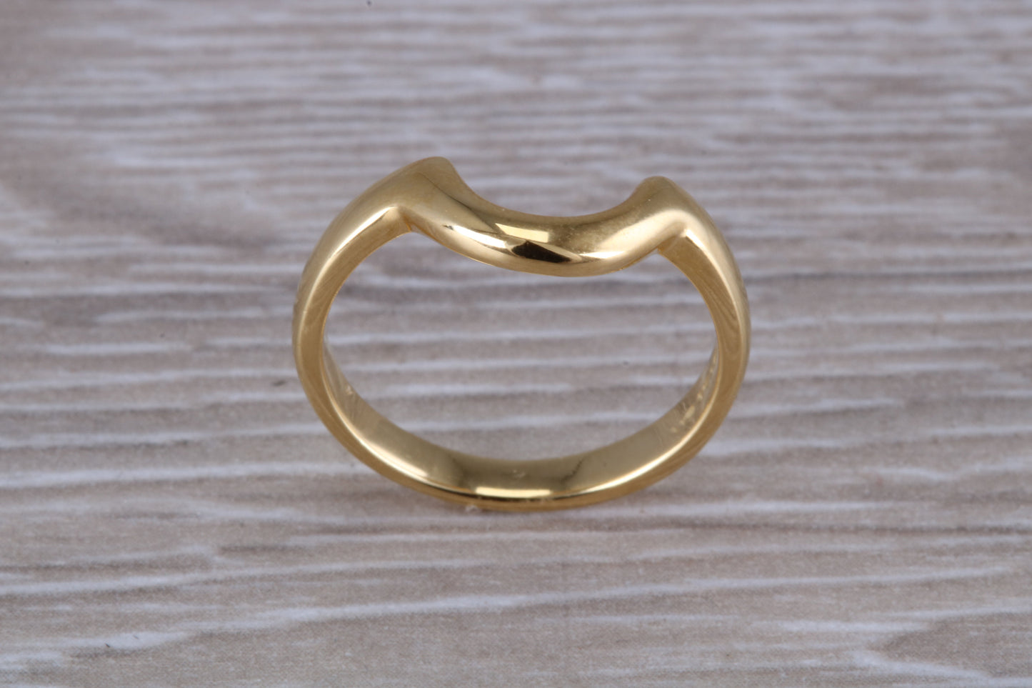 Abstract ring, made from your choice of 9ct yellow or white gold, solid and chunky feel, ideal as casual ring, thumb ring or shaped band